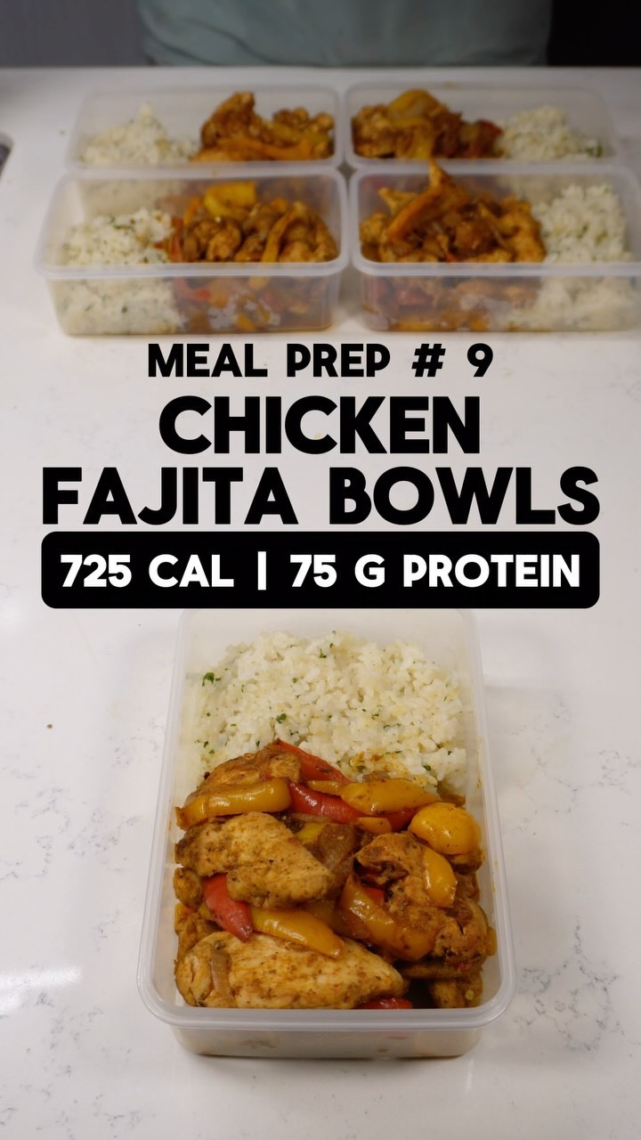 Chicken fajita bowl