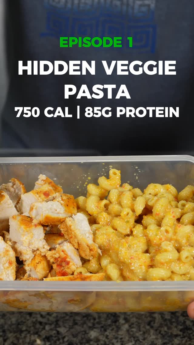 Hidden veggie pasta (High Protein Higher Micros)